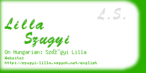 lilla szugyi business card